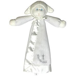 Mary Meyer Baby Lamb Lovey Bless This Child Religious Easter Christening Gift